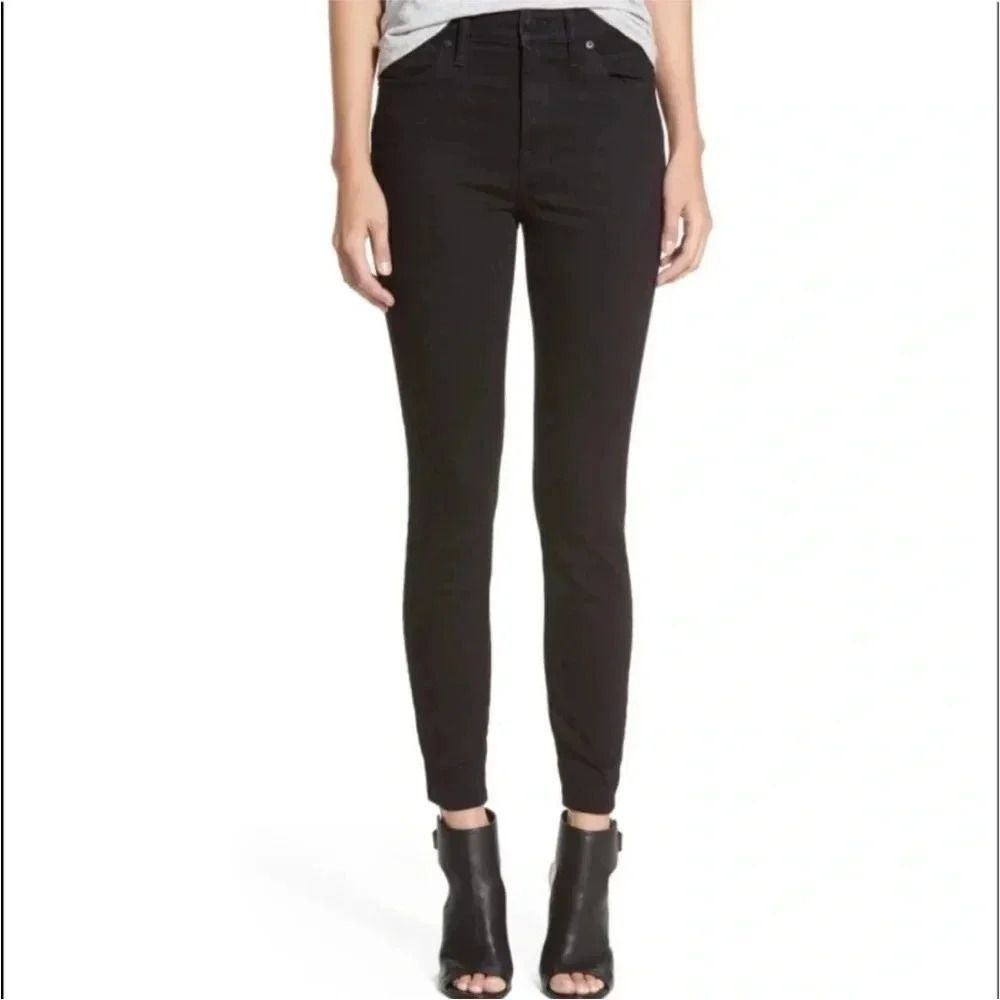 Madewell 9” High Rise Skinny Jeans Stretch Black High Waisted Women's Size 26